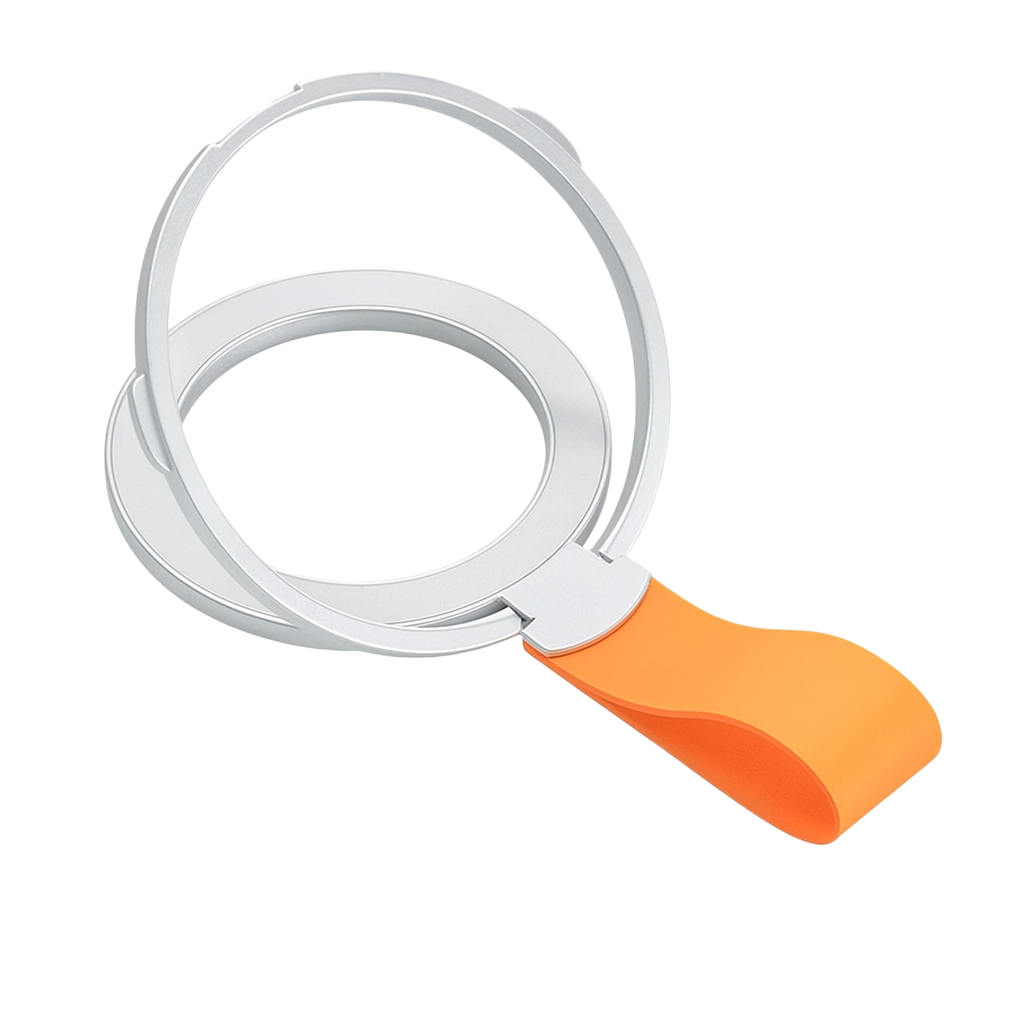 Close-up of the white silicone loop